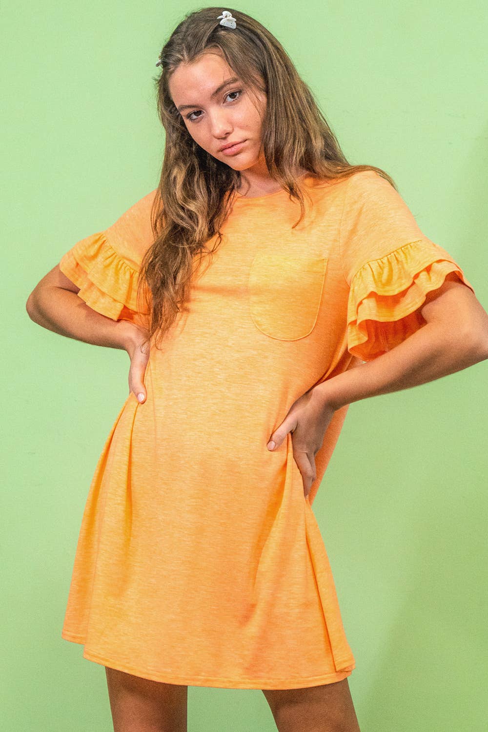 French Terry Pocket Tee Shirt Dress: MANGO