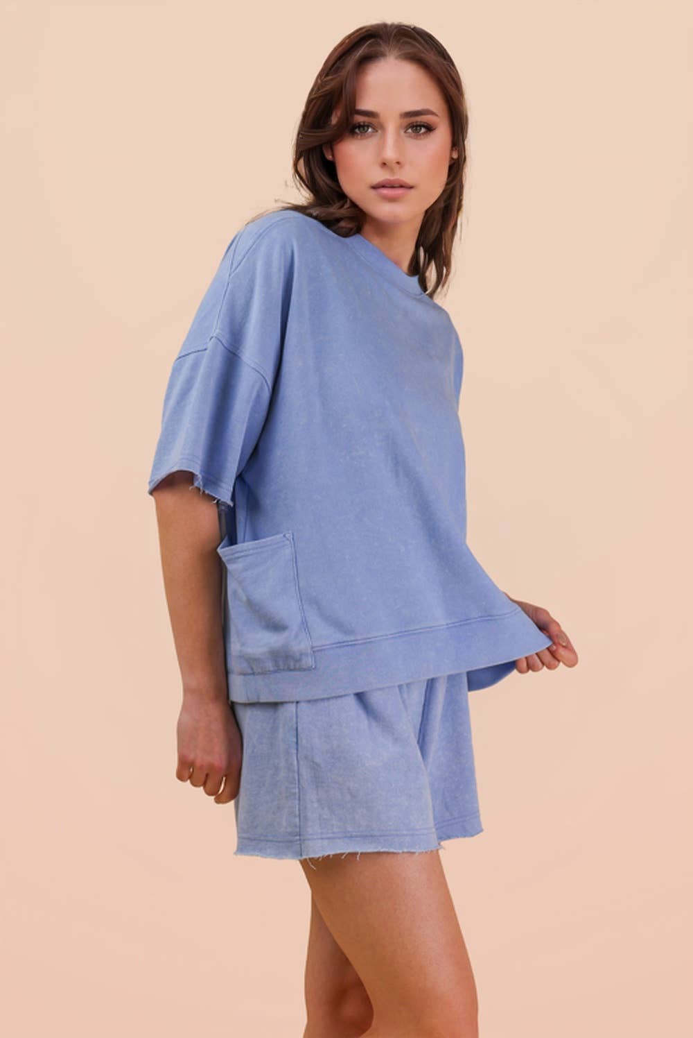 Mineral Washed Knit Set