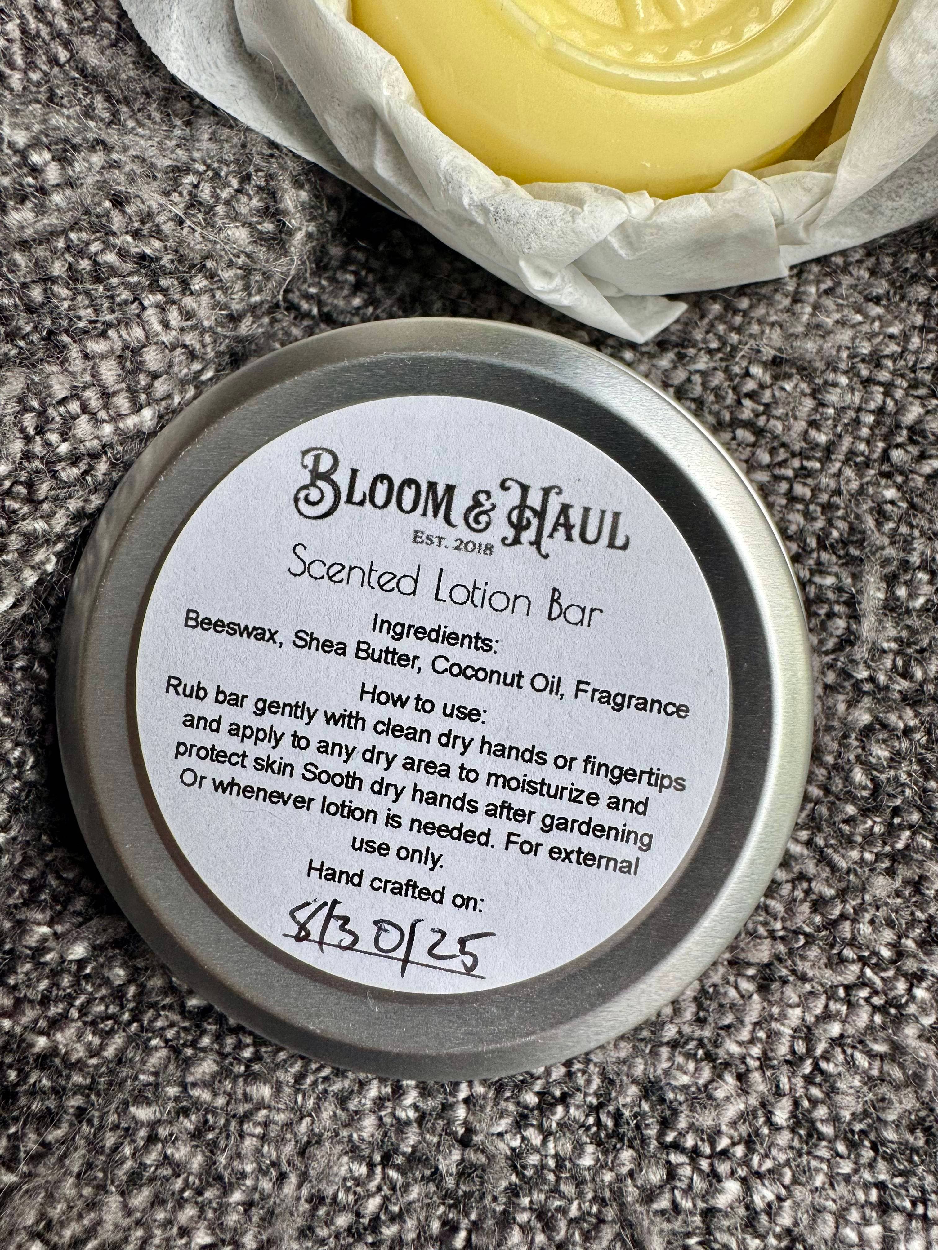 Solid Beeswax Lotion Bar – Eco-Friendly: Warm Vanilla