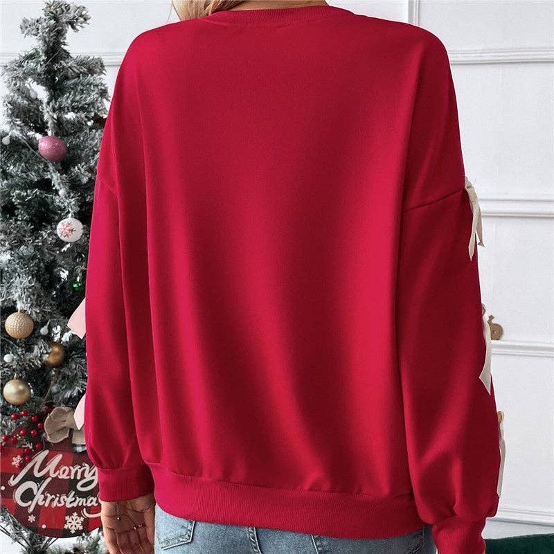 Round Neck Bow Tie crewneck