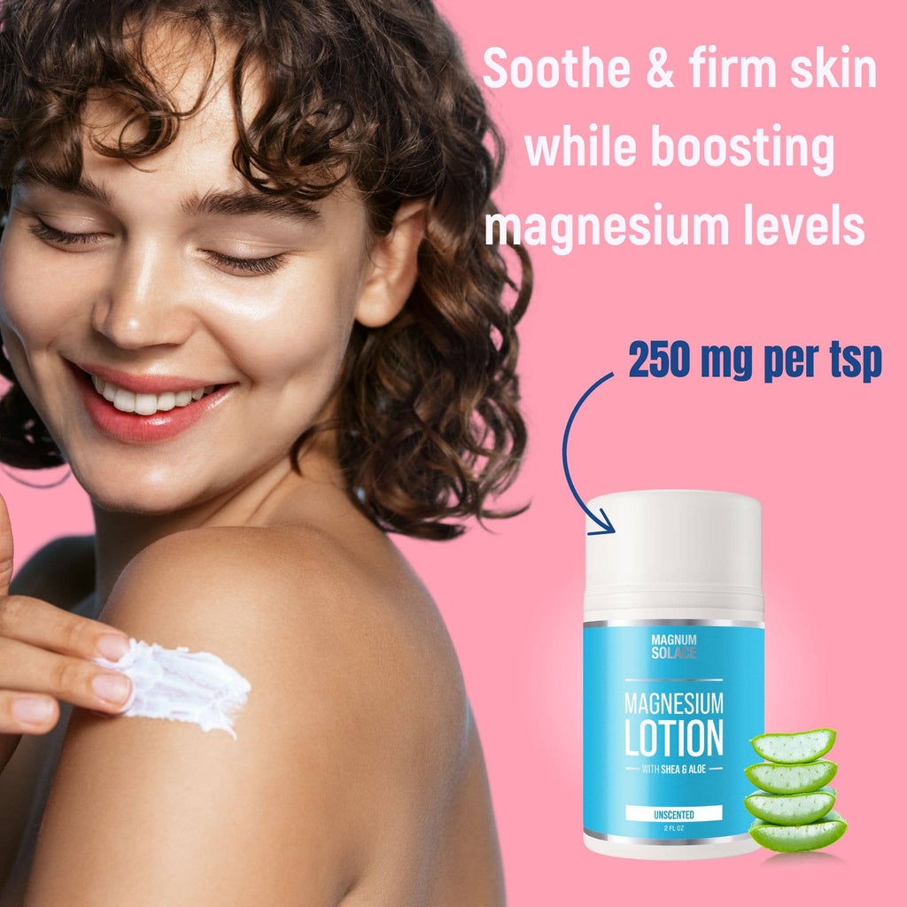 2oz Magnesium Lotion - Restless Legs & Muscle Pain Relief : LAVENDER