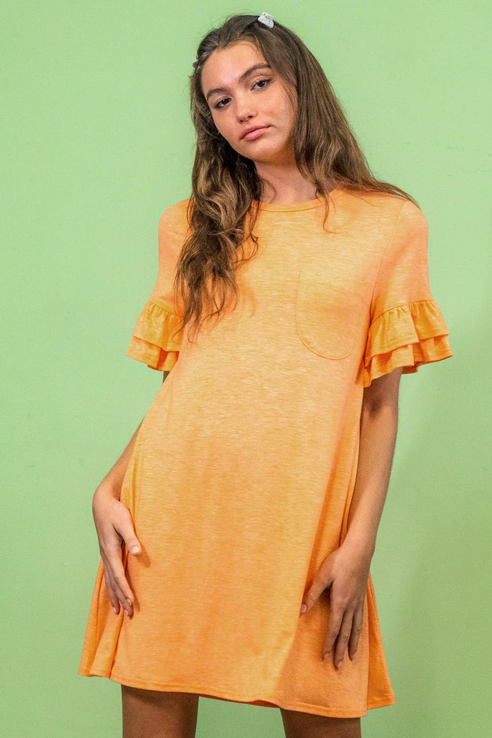 French Terry Pocket Tee Shirt Dress: MANGO