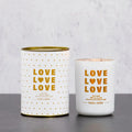Love Candle Soy Wax Scented: White
