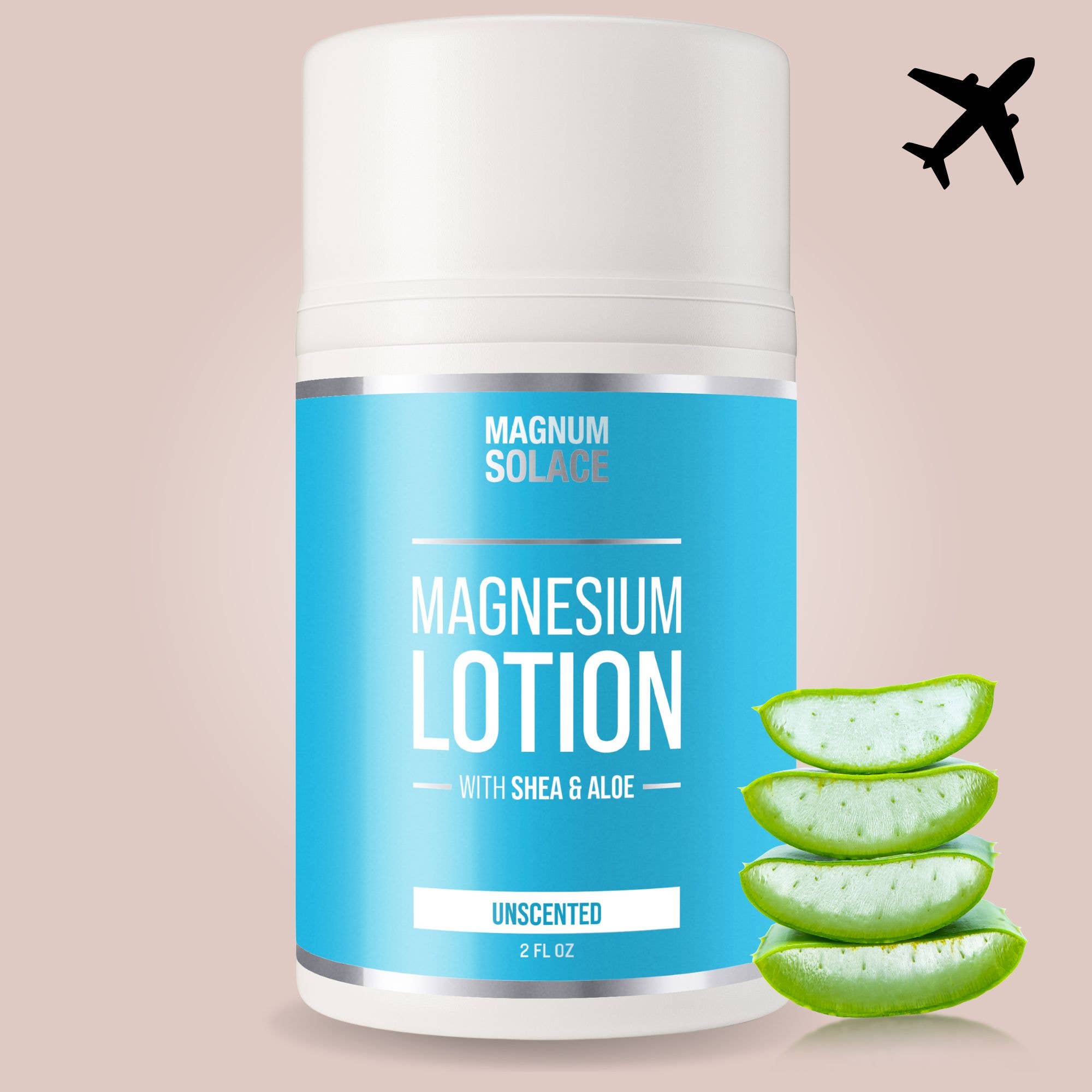 2oz Magnesium Lotion - Restless Legs & Muscle Pain Relief : LAVENDER