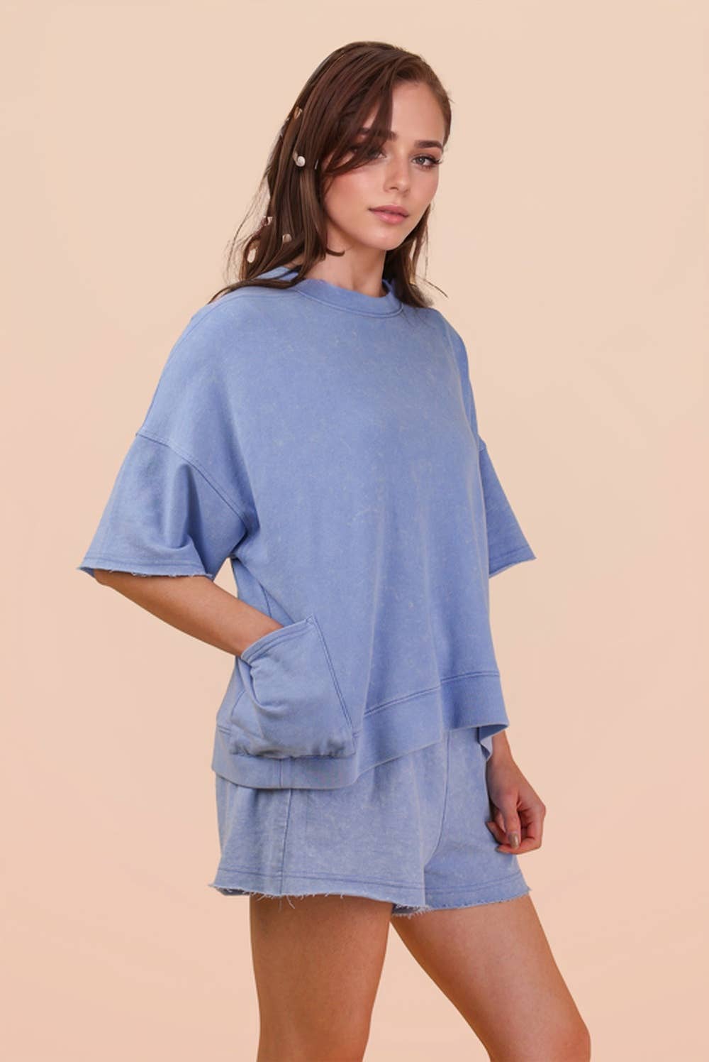 Mineral Washed Knit Set